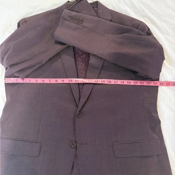 Men's Maroon/Burgundy Psycho Bunny Blazer/Coat - Picture 2 of 7